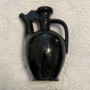Red Wing Pottery navy blue glazed pottery pitcher